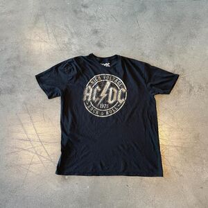 AC/DC Rock & Roll band black t - shirt size extra large